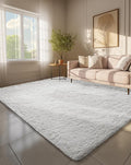 Ophanie 6x9 White Rugs for Living Room, Large Fluffy Shag Fuzzy Plush Soft Living Room Area Rugs, Floor Shaggy Carpets for Bedroom, Carpet for Kids Boys Girls Dorm Nursery Home Decor Aesthetic