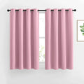 NICETOWN Crystal Pink Curtain Panels for Dining Room - Triple Weave Thermal Insulated Grommet Window Draperies and Curtains for Bedroom (Set of 2 Panels, 52 x 54 inches in Crystal Pink)