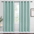 NICETOWN Aqua Blue Blackout Curtains 78" Long for Office, Dining Room, Guest Room, Sound Reducing Heat and Cold Block Curtain Panels for Modern Decorative (55" Wide by 78" Long, 2 Pieces)