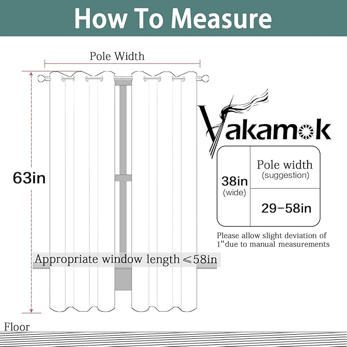 Yakamok Blackout Curtains Room Darkening Thermal Insulated with Grommet Window Curtain for Bedroom, 38 x 63 inch,Purple, 2 Panels