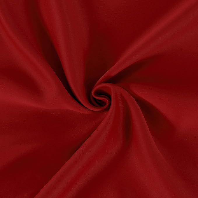 LEMOMO Red Blackout Curtains 34 x 63 Inch Length/Set of 2 Curtain Panels/Thermal Insulated Room Darkening Blackout Curtains for Bedroom