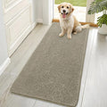 OLANLY Dog Door Mat for Muddy Paws 70x35, Absorbs Moisture and Dirt, Absorbent Non-Slip Washable Doormat, Quick Dry Chenille Mud Mat, Entry Indoor Entryway Carpet for Inside Floor, Warm Taupe