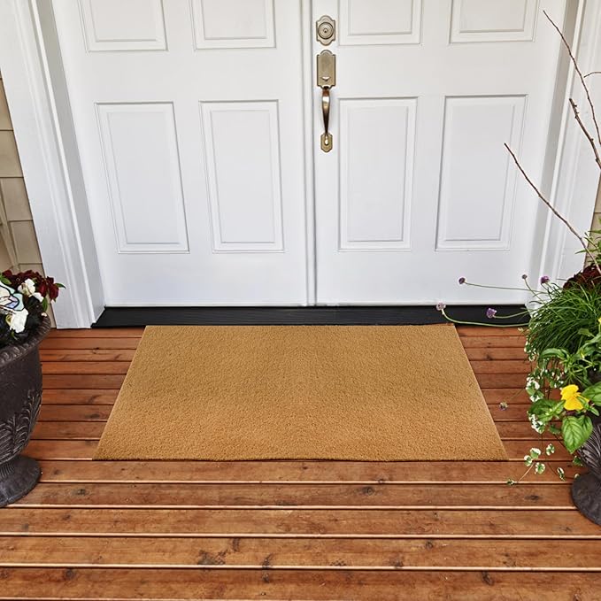 6 Pack Blank Door Mats for Crafting and Painting, 30x17 Inch Artificial Coir Doormat Outdoor, Non-Slip Rubber Backing Welcome Mats for Indoor/Outdoor Front Porch Entryway
