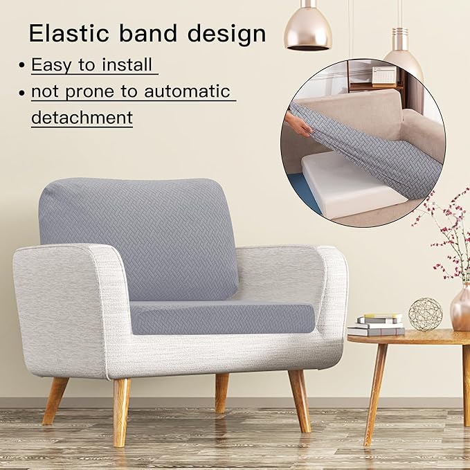 Outdoor Cushion Covers Set,14PCS Patio Furniture Couch Seat Slipcovers, Replacement for Sofa Sectional Chair(Cover，Only)