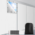 FADOTY Cuttable Blackout Shades Fabric Sheet, Blackout Curtains for Bedroom, Portable 100% Black Out Window Cover Film, No Drill Window Blinds, Sun Heat Light Blocker for Travel Media Dorm, 57'' W