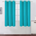 LEMOMO Teal Thermal Blackout Curtains/38 x 63 Inch/Set of 2 Panels Room Darkening Curtains for Bedroom