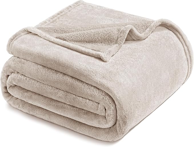 Exclusivo Mezcla Fleece Camel Throw Blanket for Couch, Sofa, Super Soft and Warm Blankets, All Season, Cozy, Plush, Lightweight, 50x60 Inches
