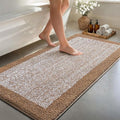 70x24 Long Bathroom Rugs Washable Non Slip, Coffee Bath Mat for Bathroom Floor Tub, Soft Absorbent Quick Dry Mats for Shower, Bathtub,Home Decor