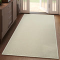 YDKGL 3x5 ft Area Rug Entryway Runner Rug Non Slip Washable, Boho Woven Kitchen Runner Rugs Door Mat Entry Rugs Carpet for Indoor Foyer Backdoor Hallway Floor Bedroom Living Room, Beige