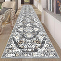HEBE Hallway Runner Rug 2'8''x14' Washable Vintage Distressed Area Rugs Non Slip Laundry Rug Runner Boho Floor Carpet Runners for Hallways Entryway Laundry Room Kitchen Bathroom