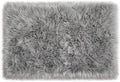 LOCHAS Soft Fluffy Faux Fur Rugs for Bedroom Bedside Rug 2x3 Feet, Washable, Furry Sheepskin Area Rug for Living Room Girls Room, Luxury Shag Carpet Home Decor, Grey