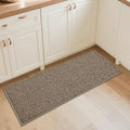 BEQHAUSE Kitchen Runner Rugs 20"x48", Non-Slip Kitchen Mats for Floor, Super Absorbent and Stain Resistant Kitchen Rug, Machine Washable Rugs for Kitchen, Hallway, Laundry & Sink, Taupe