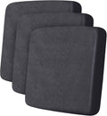 Leather Look Couch Cushion Covers Sofa Seat Slipcovers Sets Couches Furniture Protector for Sectional Armchair Loveseat Pets Kids Stretch Spandex Fabric (3 Cushion Sofa, Dark Grey)