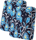 hyha Printed Couch Cushion Covers, Floral Sofa Covers Washable for 2 Cushion Couch, Stretch Pattern Outdoor Cushion Covers for Patio Furniture with Elastic Bottom(2 Packs, Bluebell)