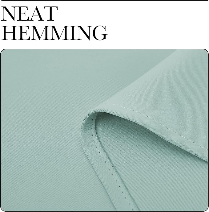 NICETOWN Aqua Blue Blackout Curtains 78" Long for Office, Dining Room, Guest Room, Sound Reducing Heat and Cold Block Curtain Panels for Modern Decorative (55" Wide by 78" Long, 2 Pieces)