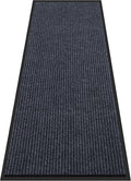Large Indoor Outdoor Door Mat, 2' x 6' Heavy Duty Commercial Floor Mat Inside Outside Entrance, Rubber Border Doormats for Entryway, High Traffic Area, Waterproof, Low-Profile, Easy to Clean