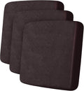 Leather Look Couch Cushion Covers Sofa Seat Slipcovers Sets Couches Furniture Protector for Sectional Armchair Loveseat Pets Kids Stretch Spandex Fabric (3 Cushion XL Sofa, Chocolate)