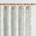 jinchan Floral Curtains 96 Inches Long Charcoal Grey Flower Linen Farmhouse Curtain for Living Room French Country Vintage Curtain Rod Pocket Curtains Set 2 Panels Gray Floral Printed