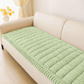 hyha Couch Covers for Dogs Washable, Non Slip Plush Dog Sofa Protectors, Fuzzy Pet Couch Covers for 3 Cushion Sofa Pet Friendly (Green, 27.6" x 59")