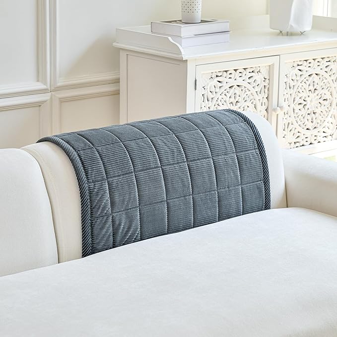 Couch Covers for Dogs Washable, Non Slip Couch Covers for Loveseat Sofa Pet Friendly, Soft Fuzzy Sofa Covers for Pet, Dog Couch Cover Furniture Protector(1PC,Dark Grey,27.6"x27.6")