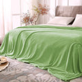 BEDELITE Fleece Blanket King Size Blankets for Bed, Luxury Plush Cozy Fuzzy Blanket 108x90 inches, Super Soft Warm Lightweight Throw Blanket All Seasons Suitable, Grass Green