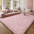 ONASAR Pink Area Rugs for Living Room Girls Bedroom, 5x8 Fluffy Bedside Throw Rug, Soft Cute Plush Shaggy Indoor Floor Carpet for Nursery Kids Boys Teen Dorm Office Home Decor Aesthetic