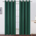 LEMOMO Blackout Curtains 66 x 95 inch/Dark Green Curtains Set of 2 Panels/Thermal Insulated Room Darkening Bedroom Curtains