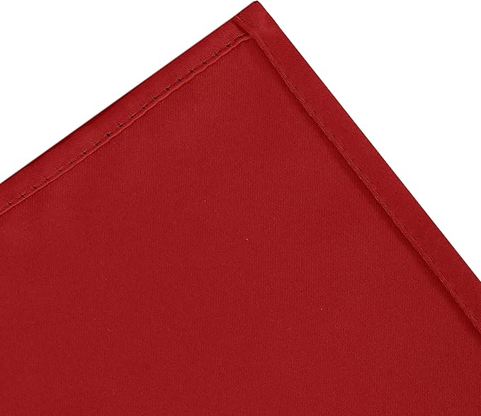 LEMOMO Blackout Curtains 66 x 84 inch/Bright Red Curtains Set of 2 Panels/Thermal Insulated Room Darkening Bedroom Curtains