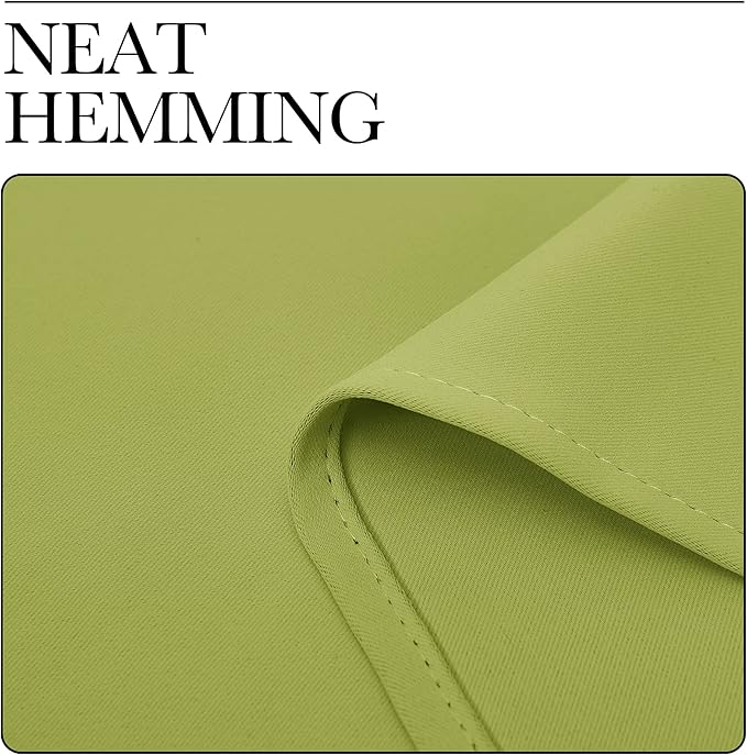 NICETOWN Blackout Curtain Panels for Living Room - Thermal Insulated Rod Pocket Top Blackout Drapes for Kid's Room (1 Pair, 42 x 84 Inch, Fresh Green)