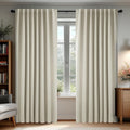 Deconovo Blackout Curtains, Thermal Insulated, W70 x L84 2 Panels, Back Tab, Machine Washable, Room-Darkening Drapes for Bedroom/Living Room Light Beige
