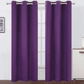 LEMOMO Blackout Curtains 42 x 84 Inch/Purple Curtains Set of 2 Panels/Room Darkening Curtains for Living Room and Bathroom