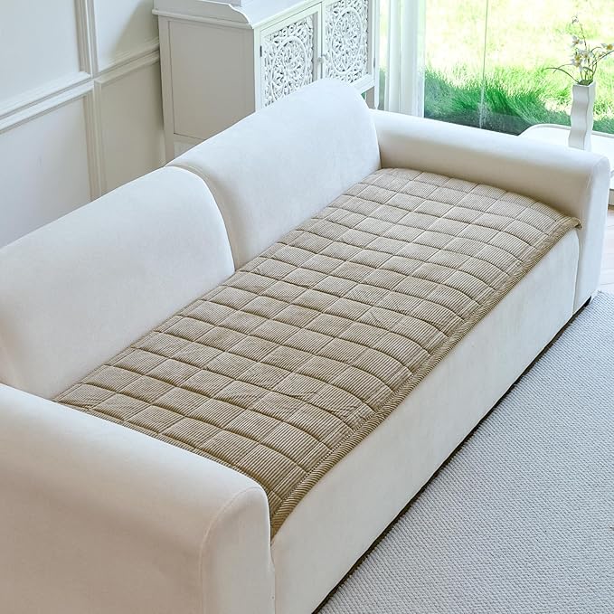Couch Covers for Dogs Washable, Non Slip Couch Covers for Loveseat Sofa Pet Friendly, Soft Fuzzy Sofa Covers for Pet, Dog Couch Cover Furniture Protector(1PC,Light Brown,27.6"x59.1")