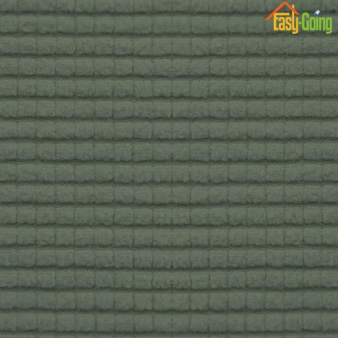 Easy-Going Stretch Loveseat Cushion Cover Sofa Cushion Furniture Protector Sofa Seat Sofa Slipcover Sofa Cover Soft Flexibility with Elastic Bottom(Loveseat Cushion, Greyish Green)