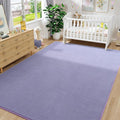 Amearea Large Modern Area Rugs for Bedroom Living Room, 5x8 Feet Purple Thickened Memory Foam Rug, Fluffy Indoor Washable Rugs Non Slip Minimalist Carpet for Boys Girls Dorm Nursery Room Decor