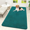 OLANLY Dog Door Mat for Muddy Paws 59x32, Absorbs Moisture and Dirt, Absorbent Non-Slip Washable Doormat, Quick Dry Chenille Mud Mat for Dogs, Entry Indoor Entryway Carpet for Inside Floor, Lake Blue