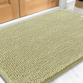 OLANLY Dog Door Mat for Muddy Paws 32x20, Absorbs Moisture and Dirt, Absorbent Non-Slip Washable Doormat, Quick Dry Chenille Mud Mat for Dogs, Entry Indoor Entryway Carpet for Inside Floor, Vanilla