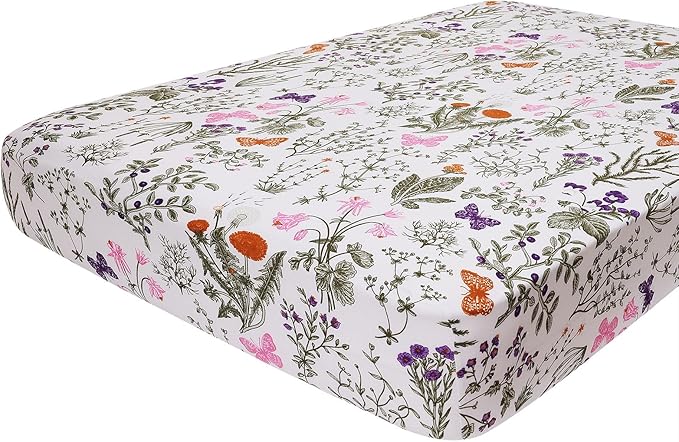 hyha Printed Couch Cushion Covers, Floral Sofa Covers Washable for 3 Cushion Couch, Stretch Pattern Outdoor Cushion Covers for Patio Furniture with Elastic Bottom(Large, Sage Wild Green)
