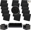 Outdoor Cushion Covers Set,14PCS Patio Furniture Couch Seat Slipcovers, Replacement for Sofa Sectional Chair(Cover，Only)