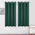 LEMOMO Blackout Curtains 52 x 45 inch/Green Curtains Set of 2 Panels/Thermal Insulated Room Darkening Bedroom Curtains