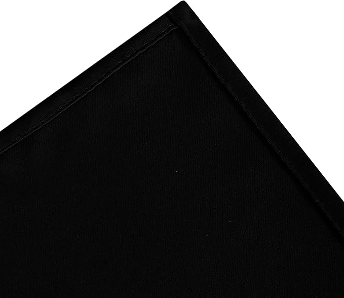 LEMOMO Black Thermal Blackout Curtains/38 x 84 Inch/Set of 2 Panels Room Darkening Curtains for Bedroom