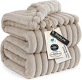 Bedsure GentleSoft Light Brown Full Blanket for Couch - Cozy Soft Blankets for Women, Cute Small Fleece Throws for Girls, Birthday Gifts for Women Decor Gifts for Mom, 84x90 Inches
