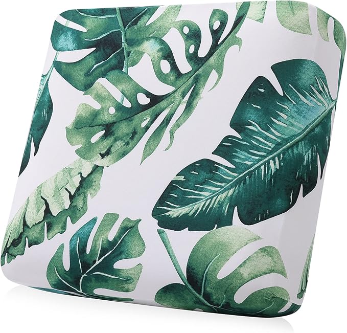 Smiry Printed Couch Cushion Covers, Stretch Soft Couch Covers for Sofa, Washable Non-Slip Sofa Slipcover Furniture Protector for Indoor and Outdoor (Backrest L, Green)