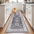 HEBE Washable Kitchen Rugs Runner 2'x 6', Non Slip Hallway Runner Rug, Low Pile Entryway Rug Laundry Room Mat Kitchen Carpet Runners for Hallways, Bathroom, Laundry, Bedside Rug
