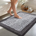 48x32 Large Bathroom Rugs Washable Non Slip, Grey Bath Mat for Bathroom Floor Tub, Soft Absorbent Quick Dry Mats for Shower, Bathtub,Home Decor