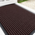 OLANLY Front Door Mat Indoor Outdoor Entrance, Waterproof Heavy Duty Doormat, Fade Resistant, Low Profile, Easy Clean Patio Porch Welcome Floor Mats for Entry, 35x23, Brown