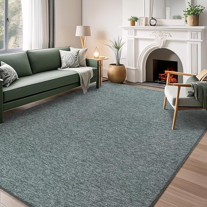 AROGAN Washable 4×6 Bedroom Rug, Modern Area Rugs with Soft Memory Foam for Living Room, Minimalist Non-Slip Indoor Floor Carpet for Dining Room Office Kids Playroom Decor, Grey