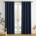 NICETOWN Room Darkening Draperies Curtains Panels, 2 Panels Navy Blue W52 x L84