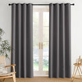 NICETOWN Room Darkening Draperies Curtains Panels, 2 Panels Grey W52 x L84