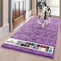Muddy Mat® | Super Absorbent Door Mat Indoor, Microfiber Quick Dry Chenille Entryway Rug, Non-Slip Front Door Mat, Indoor Mats for Entryway, Machine Washable Pet Rug, Purple 24" x 120"