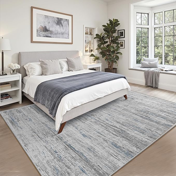 6x9 Area Rugs for Living Room, Non-Slip Modern Abstract Soft Large Washable Rug, Ultra-Thin Indoor Floor Rugs for Bedroom Dining Room,Home Office Decor